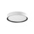 Essex 16-in White/Black LED Flush Mount