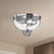 Lancaster 13-in Chrome 2 Lights Flush Mount