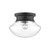 Marcel 11-in Matte Black 1 Light Flush Mount