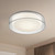 Aston 10-in Clear LED Flush Mount