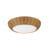 Merida 14-in Rattan Socket Flush Mount