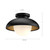 Rubio 12-in Aged Gold/Opal Matte Glass 1 Light Flush Mount