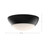 Rubio 11-in Matte Black/Opal Matte Glass 2 Lights Flush Mount