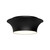 Emiko 12-in Matte Black 2 Lights Flush Mount