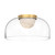 Cedar LED Flush Mount - 12-in - Brushed Gold/Clear