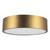 Brisbane 16-in Aged Gold 3 Lights Flush Mount