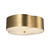 Adella 14-in Brushed Gold Socket Flush Mount