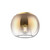 Samar 8-in Brushed Gold/Copper 1 Light Flush Mount