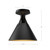 Archer 10-in Matte Black 1 Light Flush Mount
