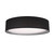 Dalton 16-in Black LED Flush Mount