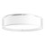 Dalton 20-in White Organza LED Flush Mount