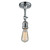 Bare Bulb 1 Light Semi-Flush Mount