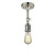 Bare Bulb 1 Light Semi-Flush Mount