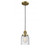 Bell - 1 Light - 5 inch - Brushed Brass - Cord hung - Mini Pendant
