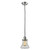 Bellmont - 1 Light - 6 inch - Polished Nickel - Cord hung - Mini Pendant