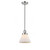 Cone - 1 Light - 8 inch - Polished Nickel - Cord hung - Mini Pendant