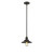 Railroad - 1 Light - 8 inch - Oil Rubbed Bronze - Stem Hung - Mini Pendant