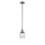 Bell - 1 Light - 5 inch - Brushed Satin Nickel - Stem Hung - Mini Pendant