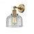 Bell - 1 Light - 8 inch - Brushed Brass - Adjustable Sconce