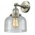 Bell - 1 Light - 8 inch - Polished Nickel - Adjustable Sconce