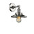 Railroad - 1 Light - 8 inch - Polished Nickel - Adjustable Sconce