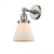 Cone - 1 Light - 6 inch - Brushed Satin Nickel - Adjustable Sconce