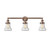 Bellmont - 3 Light - 30 inch - Antique Copper - Bath Vanity Light