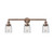 Bell - 3 Light - 30 inch - Antique Copper - Bath Vanity Light