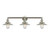 Halophane - 3 Light - 33 inch - Brushed Satin Nickel - Bath Vanity Light