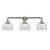 Bell - 3 Light - 32 inch - Brushed Satin Nickel - Bath Vanity Light