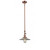 Halophane - 1 Light - 9 inch - Antique Copper - Stem Hung - Adjustable Mini Pendant