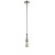 Bare Bulb - 1 Light - 3 inch - Polished Nickel - Stem Hung - Adjustable Mini Pendant