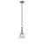 Cone - 1 Light - 6 inch - Brushed Satin Nickel - Stem Hung - Adjustable Mini Pendant