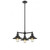 Railroad - 3 Light - 19 inch - Oil Rubbed Bronze - Stem Hung - Chandelier