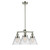 Cone - 3 Light - 22 inch - Polished Nickel - Stem Hung - Chandelier