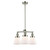 Cone - 3 Light - 19 inch - Polished Nickel - Stem Hung - Chandelier