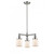 Bell - 3 Light - 19 inch - Brushed Satin Nickel - Stem Hung - Chandelier