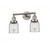 Bell - 2 Light - 16 inch - Brushed Satin Nickel - Adjustable Bath Vanity Light