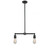 Bare Bulb - 2 Light - 8 inch - Oil Rubbed Bronze - Stem Hung - Adjustable Island Light