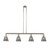 Cone - 4 Light - 51 inch - Polished Nickel - Stem Hung - Adjustable Island Light