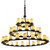 Dakota 45-Light 3-Tier Ring LED Chandelier