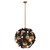 Damask 28 Inch Pendant – Black and Vintage Brass – 520356BVB