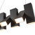 Domino 35-in Black LED Linear Pendant