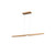 Dakota 42-in Beech Wood LED Linear Pendant