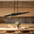 Enzo 48-in Black LED Linear Pendant