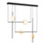 Tagliato 40-in Matte Black/Brushed Gold LED Linear Pendant