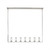 Revolve Clear Glass/Polished Nickel 7 Lights Linear Pendant