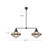 Willard 41-in Urban Bronze/Opal Matte Glass 2 Lights Linear Pendant