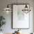 Willard 41-in Urban Bronze/Prismatic Glass 2 Lights Linear Pendant