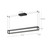 Plaza 48-in Brushed Gold LED Linear Pendant